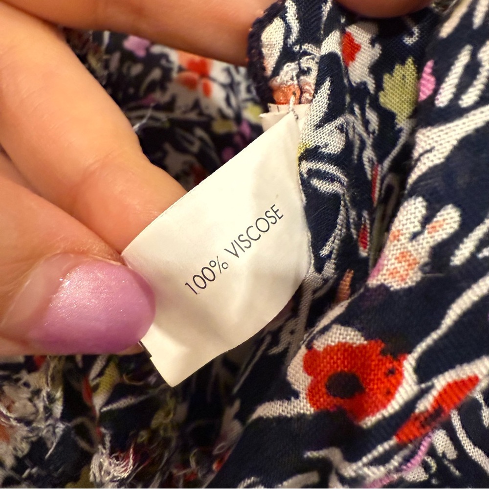 Poupette St. Barth Ilona Romper Navy Azalea XS - Picture 9 of 9